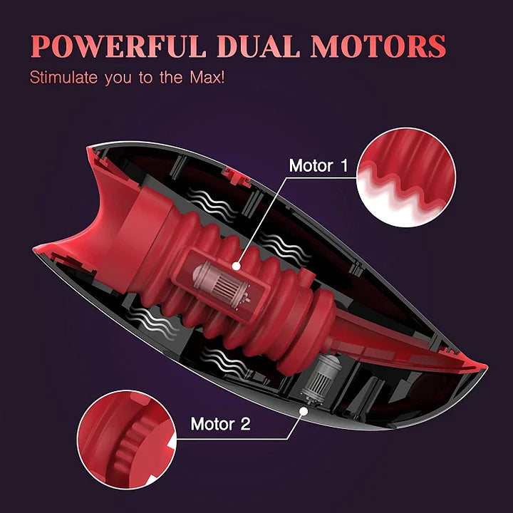 Celebrity – 2 In 1 Strong Shock Male Masturbator Penis Trainer