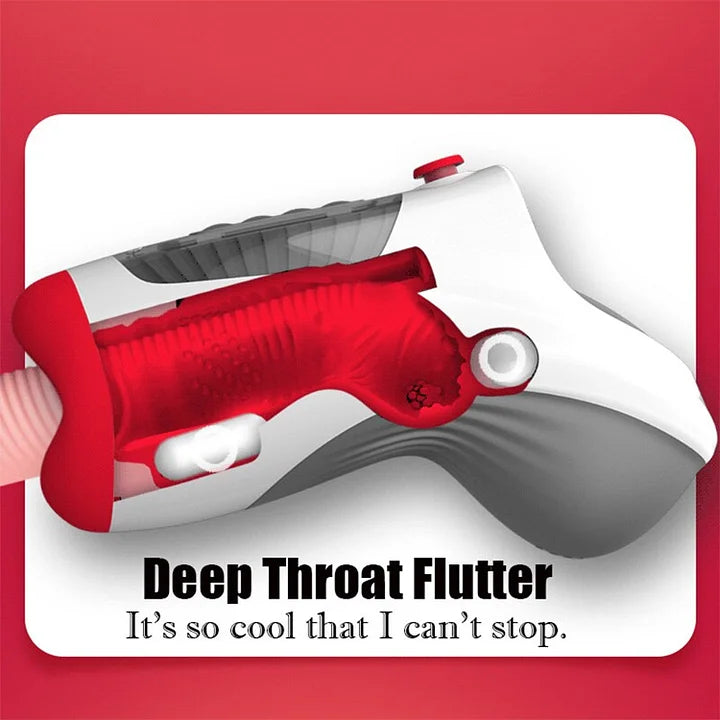 Quake – 7 Vibration 3 Vacuum Sucking Heating Deep Throat Control Air Blow Oral Masturbator