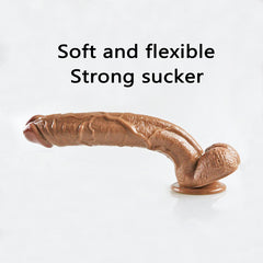 12 Inch Large Dildos,Realistic Penis Suction Cup Dildo Sex Toys for Women,Soft＆flexible in DildoPacking Cautious