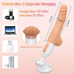 Ortiz – 10 Vibrating & Thrusting Remote Control Realistic Dildo Sex Machine