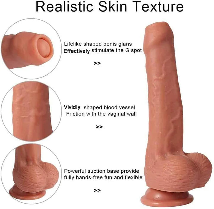 8.46 INCH REAL DILDO WITH FORESKIN