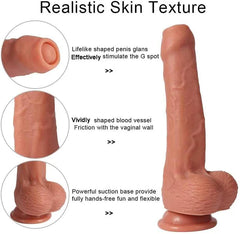 8.46 INCH REAL DILDO WITH FORESKIN