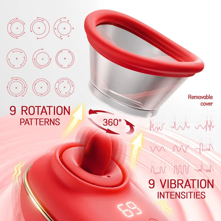 Claire – 3 Suction 7 Licking & Vibration Clitoris Stimulator Sucking Vibrator for Woman Sex Toy