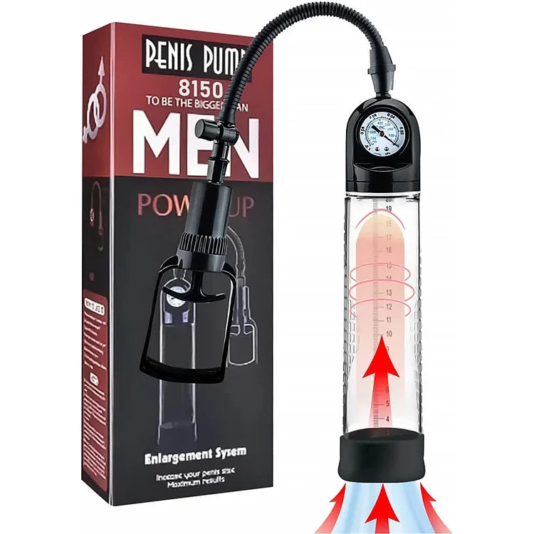 Manual Vacuum Penis Enlarger & Penis Pump Trainer Sex Toys for Men Manual Stimulation