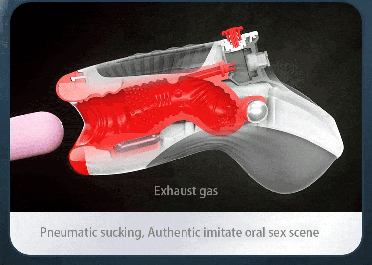 Quake – 7 Vibration 3 Vacuum Sucking Heating Deep Throat Control Air Blow Oral Masturbator