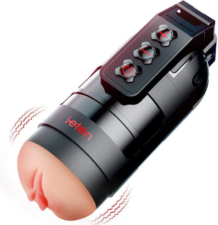 Tristan – Strong Sucking Durable APP Remote Control 2 in 1 Pussy Pockets 10 Vibration Male Masturbation Cup