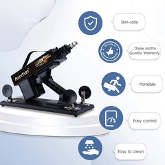 Marcus – Automatic Thrusting Telescopic Sex Machine for Men Women Love Machine Device Gun with 6 Attachments