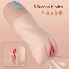 Jack – 5 Sucking 10 Vibrating Realistic Male Masturbator Pocket Pussy