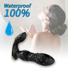 Telescopic Prostate Massager with Wireless Remote Control and Anal Plug