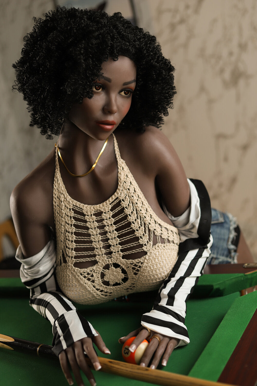 Nyah our Ultimate Ebony Beauty black girl sex doll 158cm/G Cup