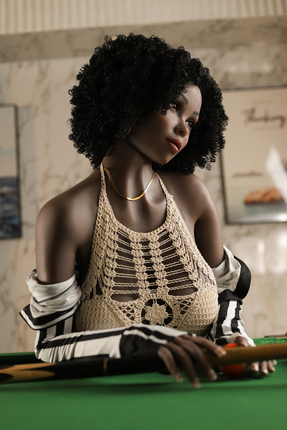 Nyah our Ultimate Ebony Beauty black girl sex doll 158cm/G Cup