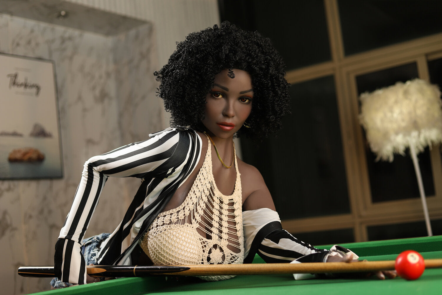 Nyah our Ultimate Ebony Beauty black girl sex doll 158cm/G Cup