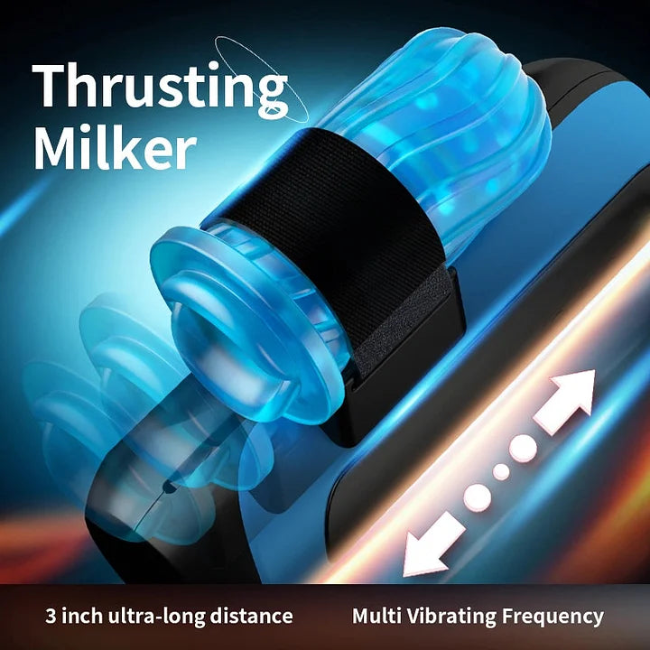 Keith – Male Masturbator Deep Throat Thrusting Sucking Vibration Telescopic Masturbator