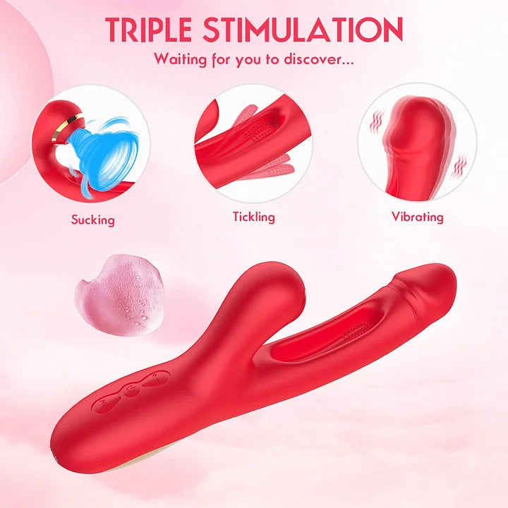 Daphne – The O-Maker Vibrator with 7 Frequency Vibrations, Clamping, Sucking, Female Teasing Masturbation Device