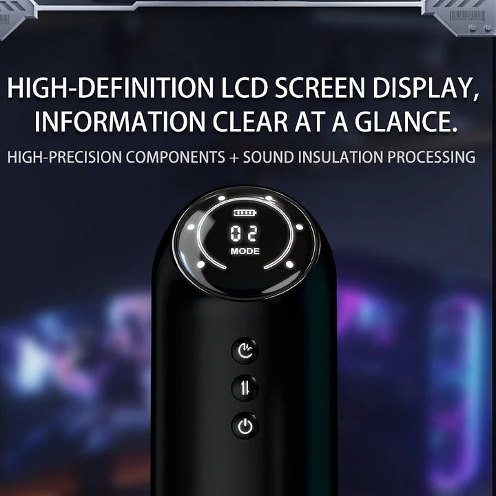 Rad – 4 Stroking & Sucking 10 Vibration Thrusting Auto Heating Male Masturbator
