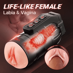 Tristan – Strong Sucking Durable APP Remote Control 2 in 1 Pussy Pockets 10 Vibration Male Masturbation Cup