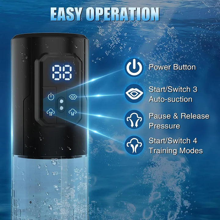 4 Training Pressure and 3 Suction Modes Automatic Electric Air Water Extender Dick Enlarger
