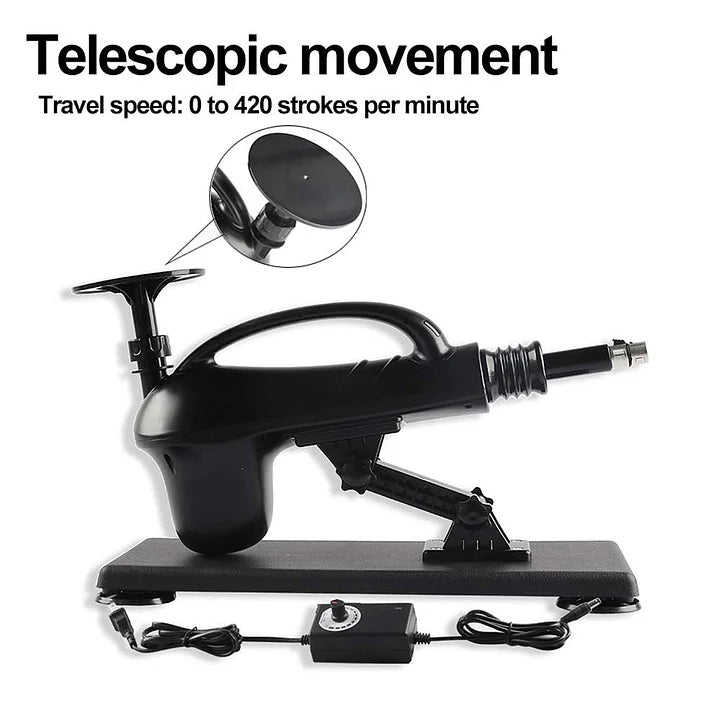 Sebastian – Electric Smart Heated Digital Display Reciprocating 12-Frequency Retractable Adjustable Speed Masturbating Pumping Gun New Sex Machines