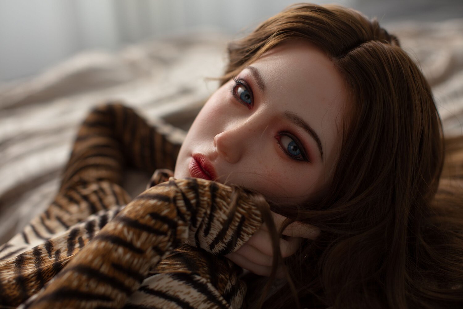 Yannova sex doll Stunning 160CM/5ft3 Brunette Beauty 💖Silicone head