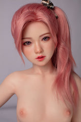 Sakura 130cm sex doll 3ft2 Flat Breast Petite & Lifelike Companion silicone head