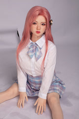 Sakura 130cm sex doll 3ft2 Flat Breast Petite & Lifelike Companion silicone head