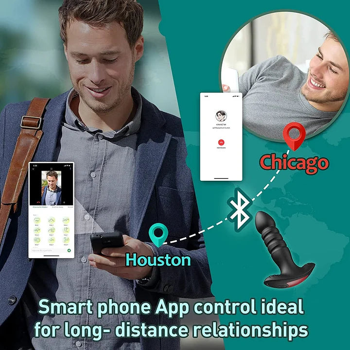 Kevin – App Control 7 Thrusting & Vibrating Modes Anal Plug Vibrator