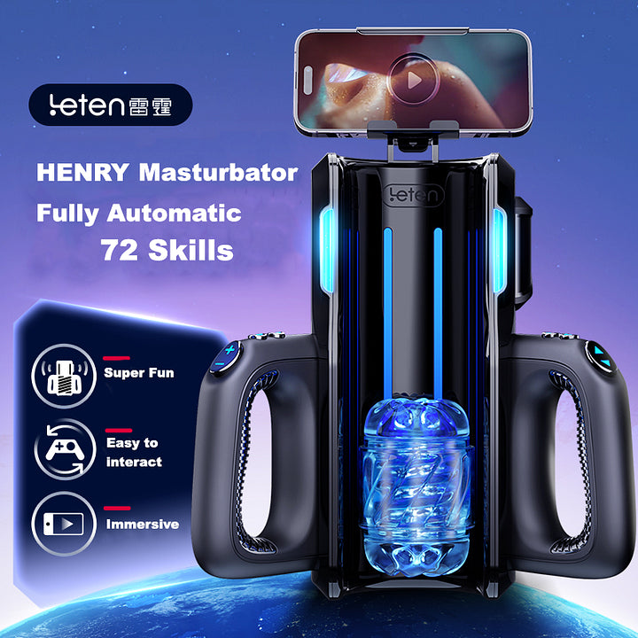 Henry – Rocket Launcher With Handphone Holder Masturbator Male Masturbation Machine & Male Stroker