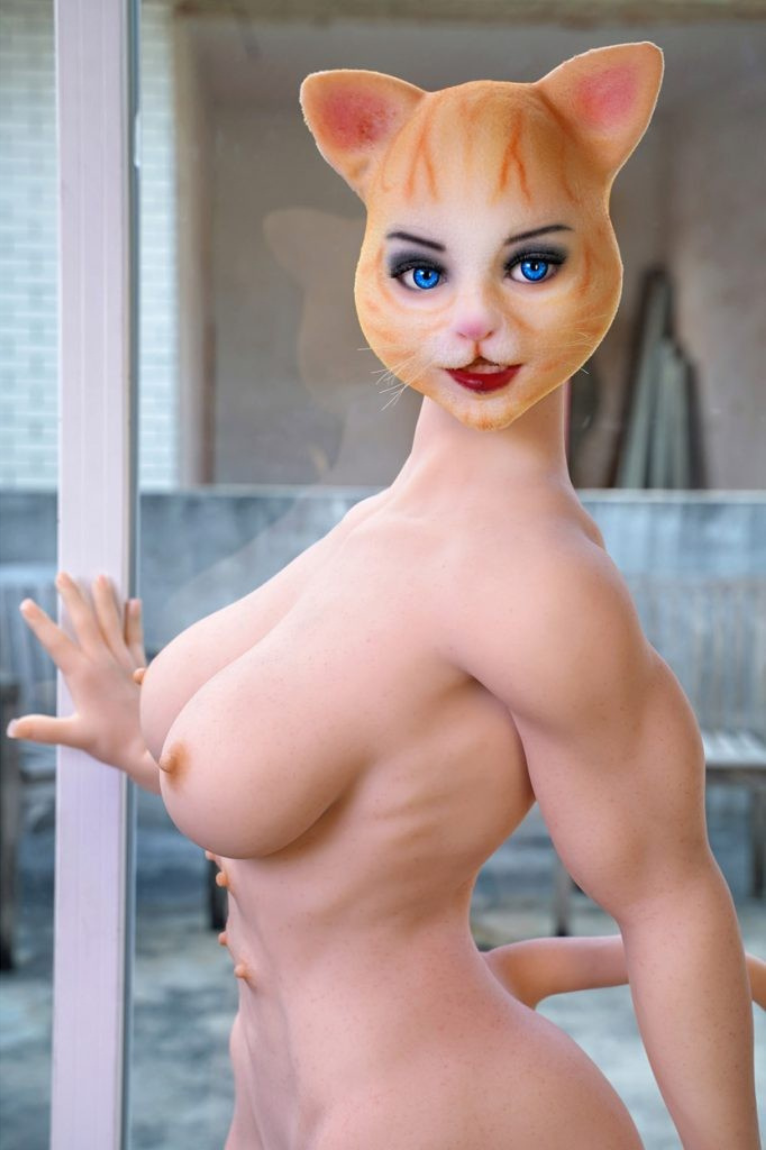 Furry Cattie 142CM E Cup Silicone Doll Real
