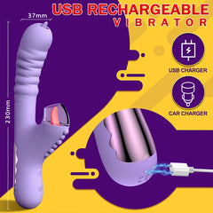 Chloe – 4-in-1 Thrusting Tongue-licking Sucking G-spot Vibrator