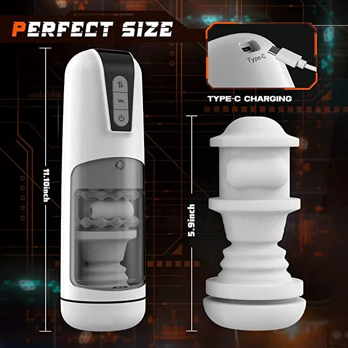 Joseph – Automatic 2 in 1 Automatic Thrusting & Vibrating Male Masturbators Cup for Penis Stimulation