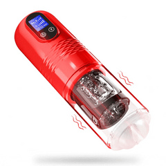Malcolm – Automatic 10 Vibrating & 6 Thrusting LCD Display Male Masturbator Men Pocket Pussy Male Stroker 3D Sleeve Sex Machine