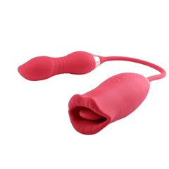Aria – 9 Vibration Modes and 7 French Kissing 3-in-1 Bitting & Thrusting Vibrator