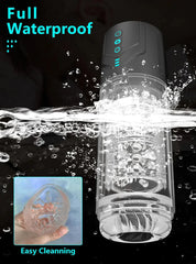 Male Masturbator 7 Frequency Rotation Suction Waterproof Blow Job Simulator – Zolo Thrustbuster Moaning Masturbator