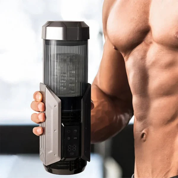 Hulk – 4-in-1 Male Masturbator: 7 Modes of Sucking, Vibrating, Thrusting & Rotating with LCD Display – Ultimate Oral Sex Simulator