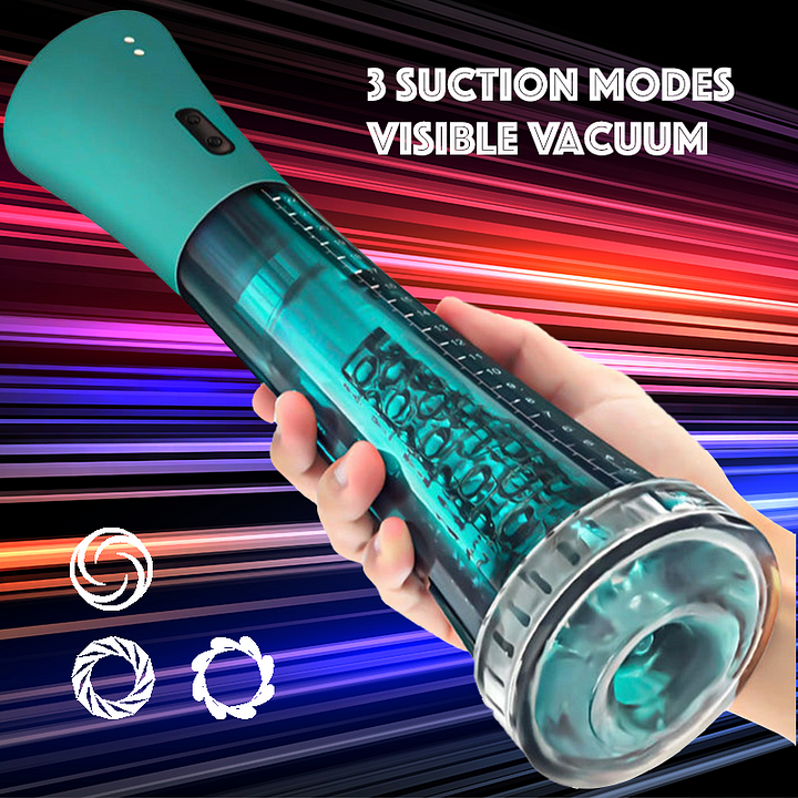 Harriet – 3 Modes Suction Training Masturbator 2 IN 1 Penis Vacuum Pump