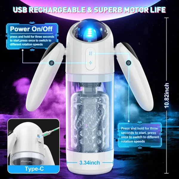 Sean – Automatic Robot Handheld 7 Thrusting 4 Rotation One Key Brust Male Masturbator