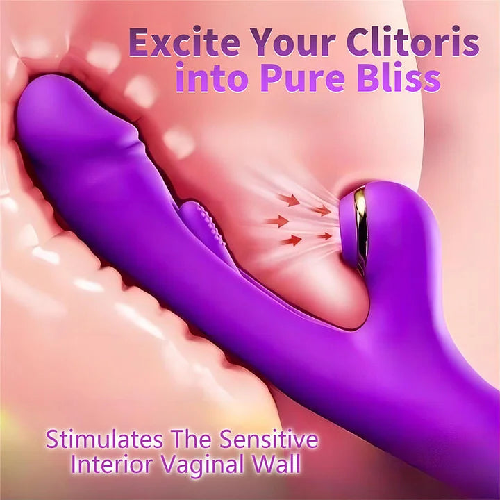 Daphne – The O-Maker Vibrator with 7 Frequency Vibrations, Clamping, Sucking, Female Teasing Masturbation Device