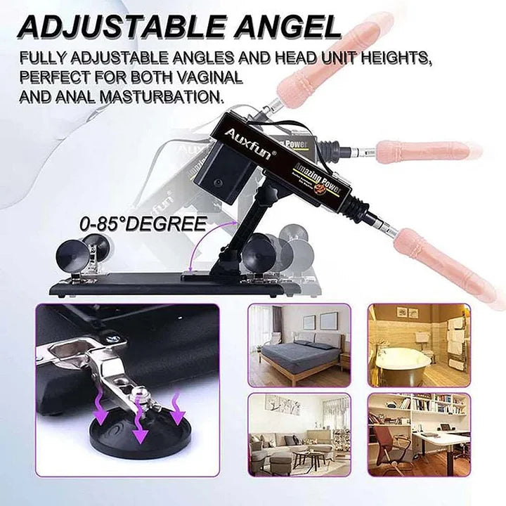 Marcus – Automatic Thrusting Telescopic Sex Machine for Men Women Love Machine Device Gun with 6 Attachments