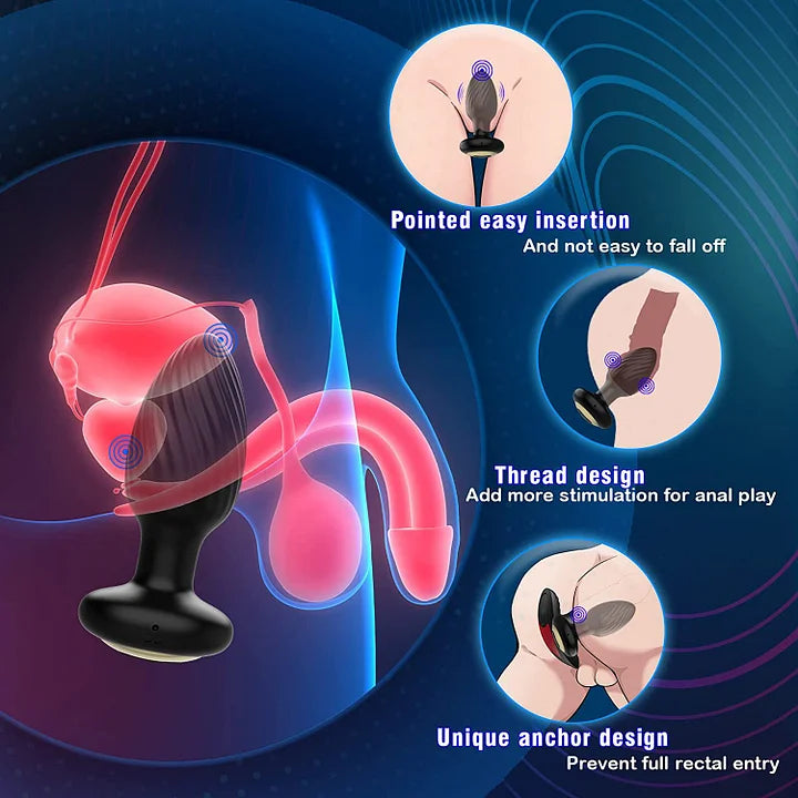 Remote Control 9 Rotation and Twisting Modes Prostate Massager