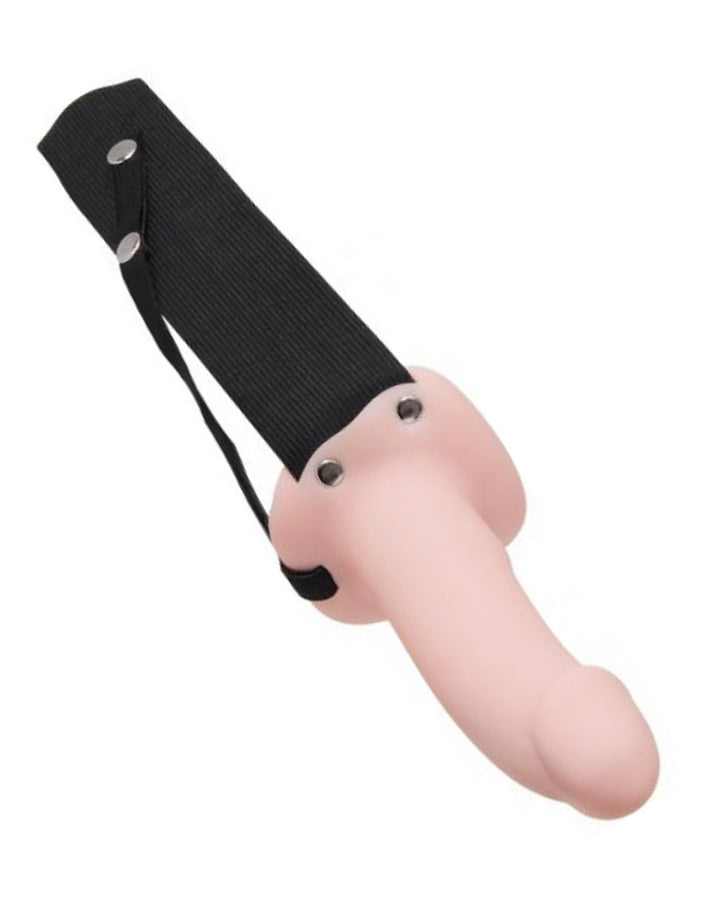 Adam’s Flexskin Hollow Silicone Strap-on Penis Extension – Vanilla