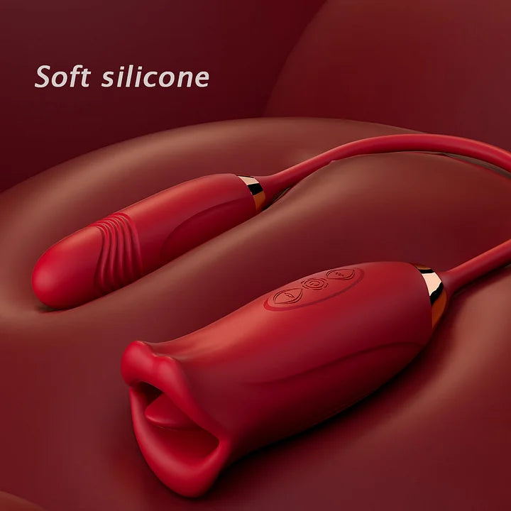 Grace – Thrusting & Vibrating Bullet Stimulator and Mouth Biting Vibrator