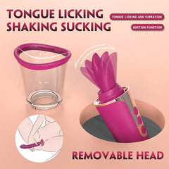 3 in 1 Clit Licking Tongue & Clitoral Sucking G Spot Vibrator Sex Toys