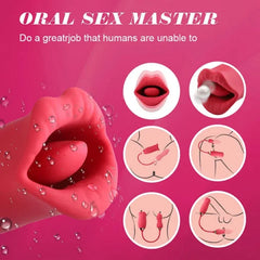 Aria – 9 Vibration Modes and 7 French Kissing 3-in-1 Bitting & Thrusting Vibrator
