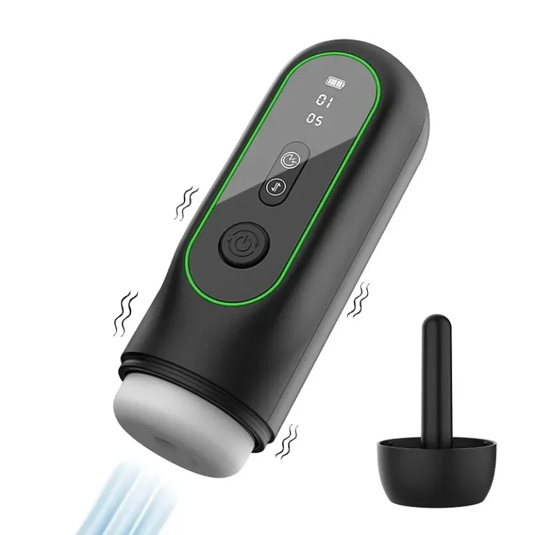 Solomon – Male Pleasure Device 5 In 1 Male Masturbator Sucking Thrusting Vibrating Heating Voice