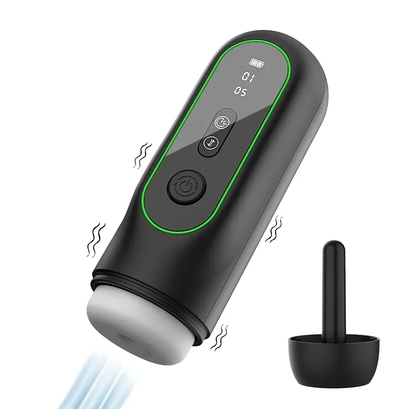Solomon – Male Pleasure Device 5 In 1 Male Masturbator Sucking Thrusting Vibrating Heating Voice