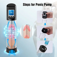 6 Suction 9 Vibration Electric Vacuum Penis Pump with Pocket Pussy