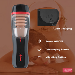 POWERFUL Lifelike Automatic Sucking Male Masturbation Cup