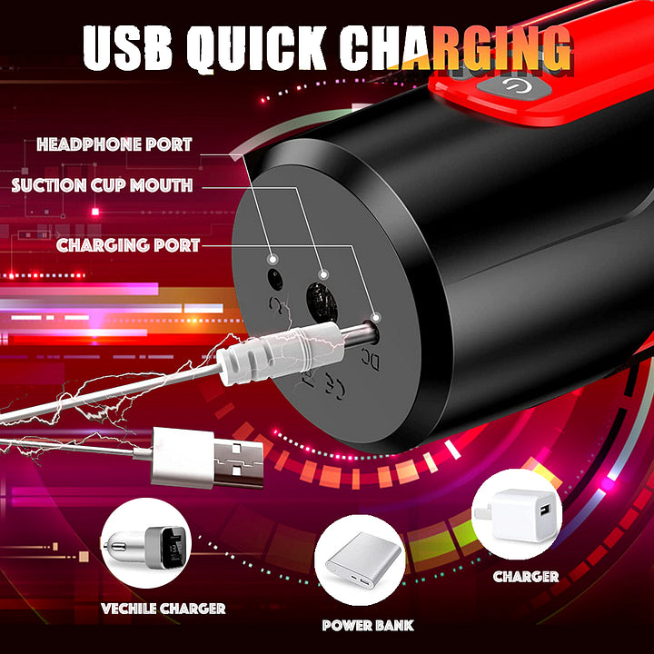 Hurricane – 7 Thrusting & Rotating Modes Automatic Electric Pocket Pussy Masturbation Cup