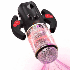 Caspian – Automatic 9 Thrusting Rotating&Sucking Handle Control Blowjob Machine Electric Male Masturbation Cup