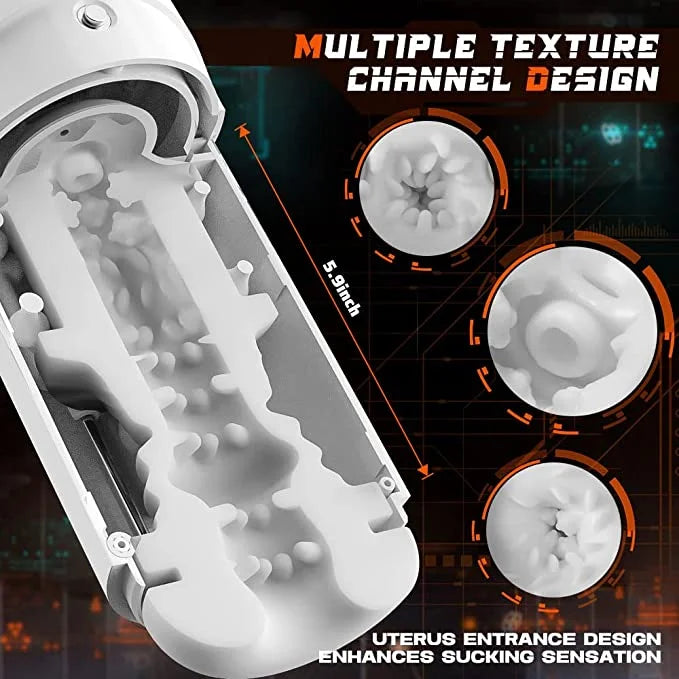 Joseph – Automatic 2 in 1 Automatic Thrusting & Vibrating Male Masturbators Cup for Penis Stimulation